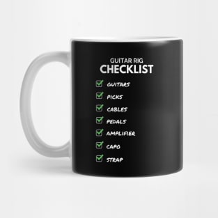 Guitar Rig Checklist Dark Theme Mug